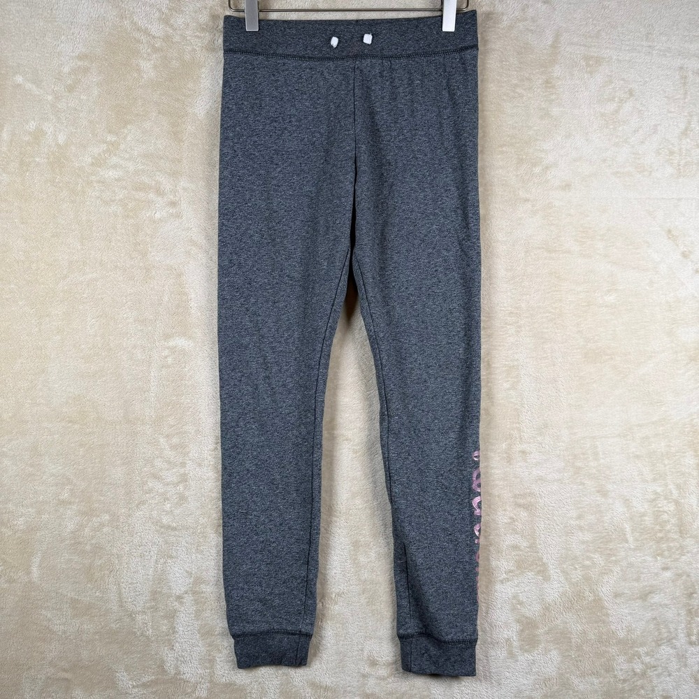 Abercrombie Kids Girls‎ Gray Joggers Sweatpants Metallic Logo Size 15/16